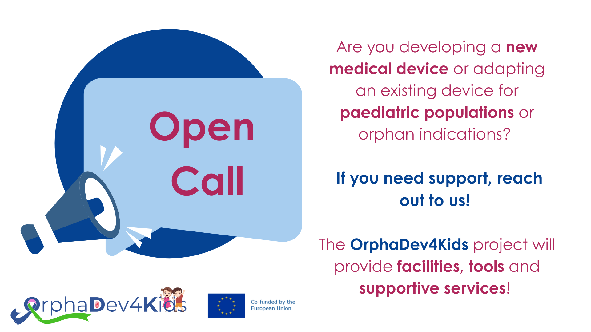 OrphaDev4Kids open call